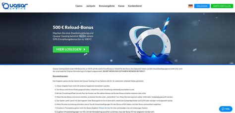 quasar gaming casino bonus code.